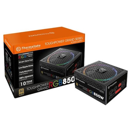 Thermaltake Toughpower Grand RGB 850W 80 PLUS Gold ATX12V 2.4 & EPS12V 2.92 Power PS-TPG-0850FPCGUS-R